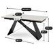 Стіл розкладний MEBEL ELITE VICTOR 160(240)х90 см Білий/ чорний