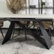 Стіл розкладний MEBEL ELITE VICTOR 160(240)х90 см Білий/ чорний