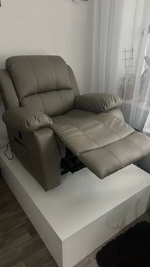Массажное кресло MEBEL ELITE BONO экокожа Серый фотография