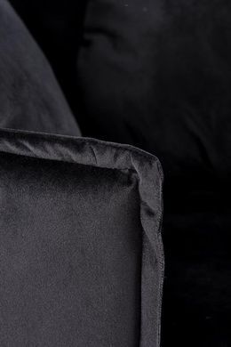 Кресло ALMOND Velvet Halmar Черный фотография