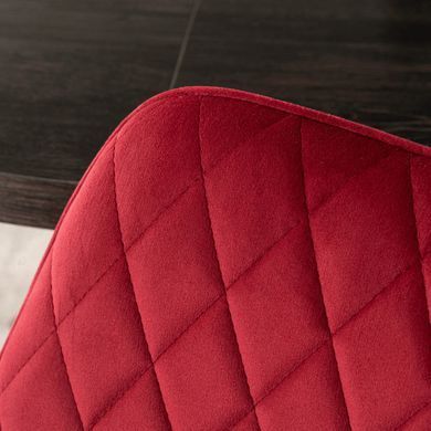 Стул бархатный MEBEL ELITE BRESSO Velvet Бордовый фотография