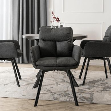 Стул поворотный MEBEL ELITE CORTADO Velvet Темно-Серый фотография
