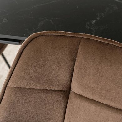 Стілець поворотний оксамитовий MEBEL ELITE LUNA Velvet Коричневий фотографія
