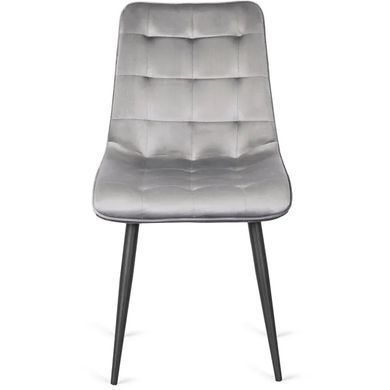Стул бархатный MEBEL ELITE GOMEZ Velvet, Серый фотография
