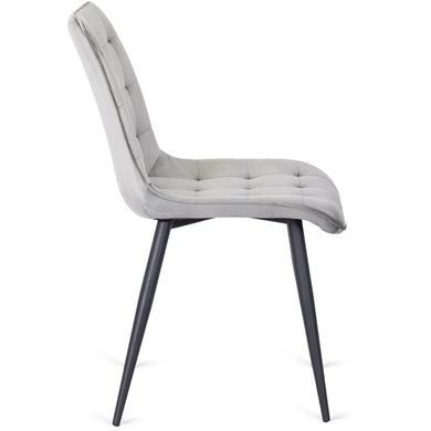 Стул бархатный MEBEL ELITE GOMEZ Velvet, Серый фотография