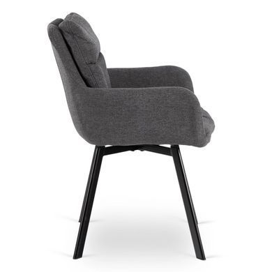 Стул поворотный MEBEL ELITE CORTADO Velvet Темно-Серый фотография