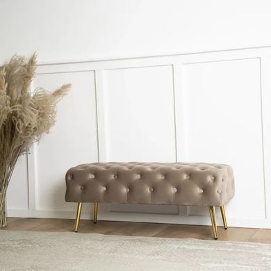 Лава бархатная MEBEL ELITE VERA Velvet Бежевый фотография