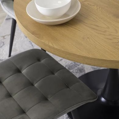 Стул бархатный MEBEL ELITE GOMEZ Velvet, Серый фотография
