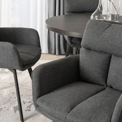 Стул поворотный MEBEL ELITE CORTADO Velvet Темно-Серый фотография