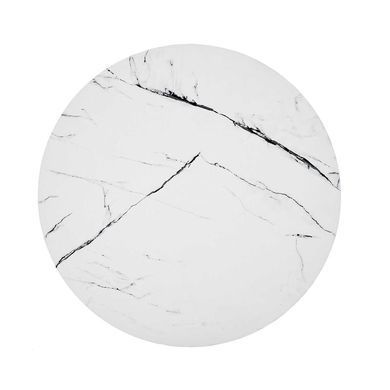 Журнальный столик NUBIRA S Halmar 40x40 Белый Мрамор/Черный фотография