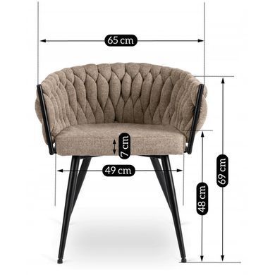 Стілець MEBEL ELITE EMPOLI Бежевий фотографія