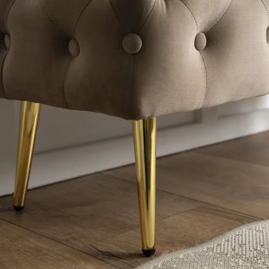 Лава бархатная MEBEL ELITE VERA Velvet Бежевый фотография