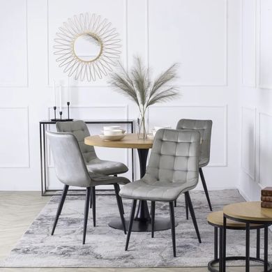 Стул бархатный MEBEL ELITE GOMEZ Velvet, Серый фотография