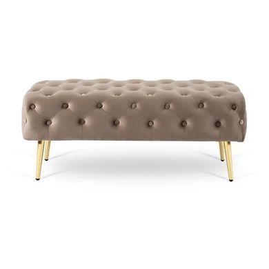 Лава бархатная MEBEL ELITE VERA Velvet Бежевый фотография