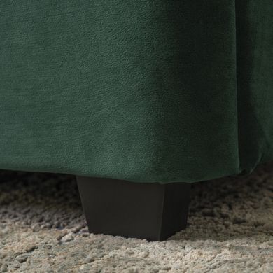Ліжко двоспальне оксамитове MEBEL ELITE CROS Velvet 160x200 см Зелений фотографія