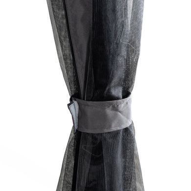 Садова гойдалка з москітною сіткою Mebel Elit CARMEN 237x150x256 см Сірий