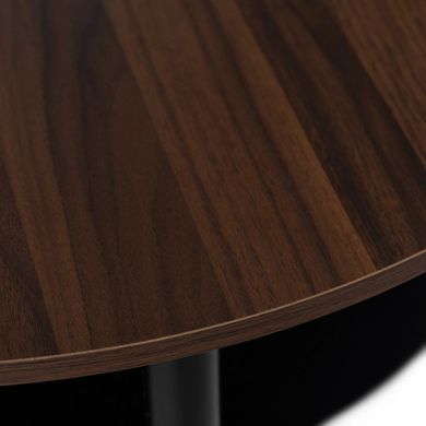Журнальний столик MEBEL ELITE PAULO MAX 80x80 Горіх/чорний фотографія