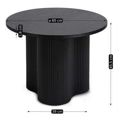 Журнальний столик ARION MEBEL ELITE 60x60 Чорний фотографія