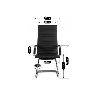 Крісло офісне MEBEL ELITE VEGA Чорний фотографія