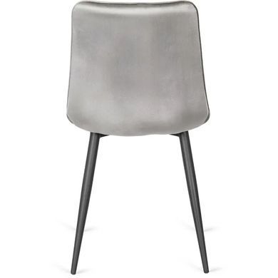 Стул бархатный MEBEL ELITE GOMEZ Velvet, Серый фотография