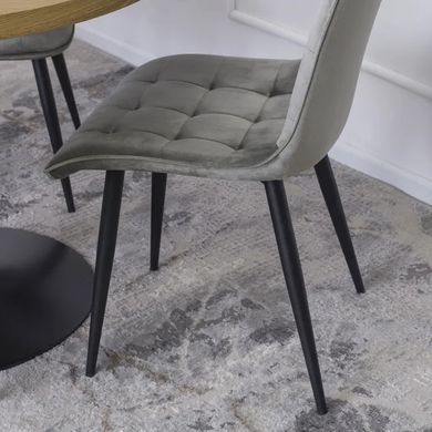 Стул бархатный MEBEL ELITE GOMEZ Velvet, Серый фотография