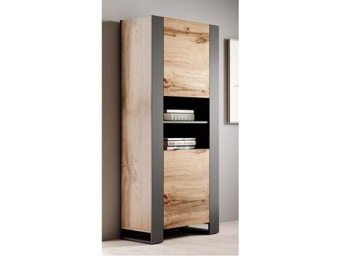 Витрина WOOD Cama Дуб Вотан / Антрацит фотография