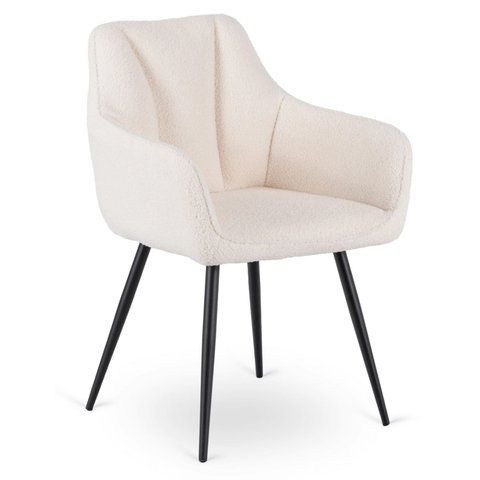 Стул MEBEL ELITE NAWARA Кремовый Букле фотография