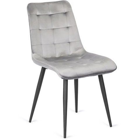 Стул бархатный MEBEL ELITE GOMEZ Velvet, Серый фотография