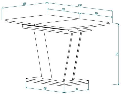 Стіл розкладний FOREST D/A Intarsio 120(160)x80 стоун бейж/шовковий камінь фотографія