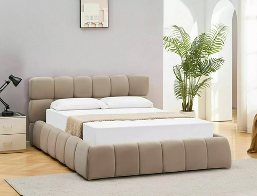 Ліжко PARMA VELVET Signal 140x200 Темний Беж фотографія