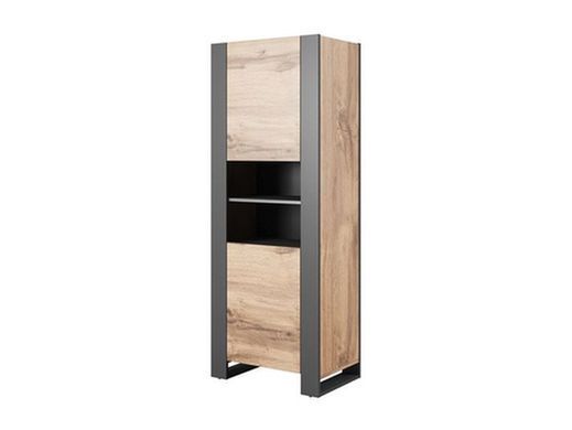 Витрина WOOD Cama Дуб Вотан / Антрацит фотография