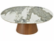 Розкладний Стіл MAROCCO CERAMIC Signal 160(200)X90 Білий/горіх