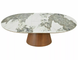 Розкладний Стіл MAROCCO CERAMIC Signal 160(200)X90 Білий/горіх