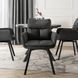 Стул поворотный MEBEL ELITE CORTADO Velvet Темно-Серый