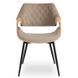 Стілець оксамитовий MEBEL ELITE DAKOTA Velvet, Дуб золотий / Беж