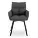 Стул поворотный MEBEL ELITE CORTADO Velvet Темно-Серый