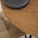 Стіл MEBEL ELITE LAUREN 90X90 дуб золотий / чорний