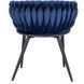 Стілець оксамитовий MEBEL ELITE EMPOLI Velvet Темно-синій