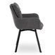 Стул поворотный MEBEL ELITE CORTADO Velvet Темно-Серый