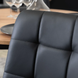 Комплект стіл розкладний MEBEL ELITE HARRY 102(142)х102 см Дуб Артизан/ Чорний +4 стільці DALVIN чорна екошкіра