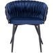 Стілець оксамитовий MEBEL ELITE EMPOLI Velvet Темно-синій