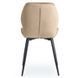 Комплект стіл розкладний MEBEL ELITE HARRY 102(142)х102 см Дуб Артизан/ Чорний +4 стільці LILAC Беж