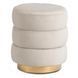 Пуф MEBEL ELITE AURA Velvet Крем