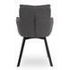 Стул поворотный MEBEL ELITE CORTADO Velvet Темно-Серый