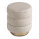 Пуф MEBEL ELITE AURA Velvet Крем