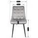 Стул бархатный MEBEL ELITE GOMEZ Velvet, Серый