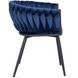 Стілець оксамитовий MEBEL ELITE EMPOLI Velvet Темно-синій