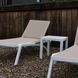 Комплект із 2 шезлонгів Onto Siesta Pacific + Стіл Siesta Ocean Side Table - White Taupe