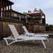 Комплект із 2 шезлонгів Onto Siesta Pacific + Стіл Siesta Ocean Side Table - White Taupe