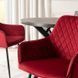Стул бархатный MEBEL ELITE BRESSO Velvet Бордовый